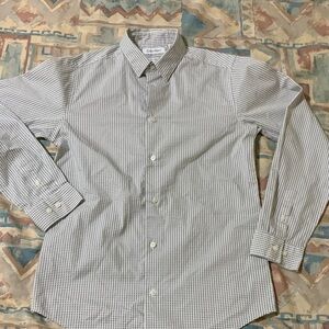 Calvin Klein Youth Gray and  White Patterned Shirt